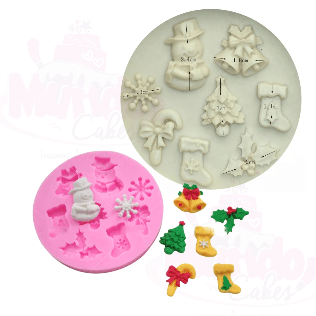 Molde Silicona Navidad Mundo Cakes